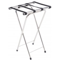 Folding Chrome Stainless Steel Tray Stand 